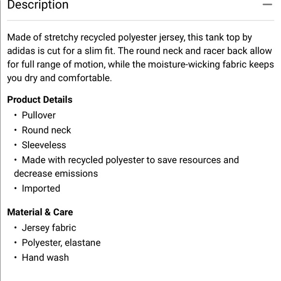 Adidas White Racer Back Tank - Picture 2 of 5